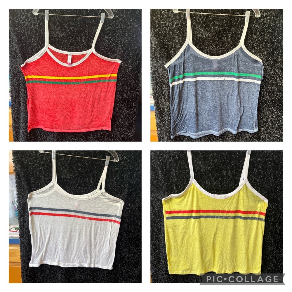 Set of 4 Xxxl (3XG) Juniors No Boundaries spaghetti strap very light material - Picture 1 of 6